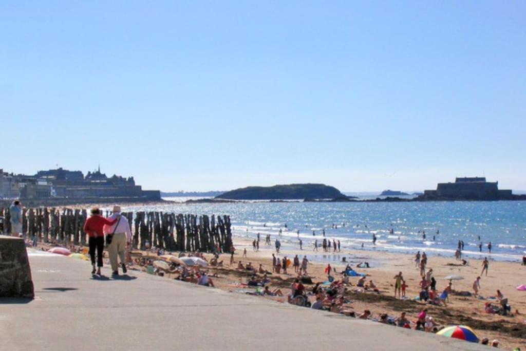 St Malo Maison Avec Jardin Proche Gare Plage Intramuros Chien Admis Parking Gratuit Saint-Malo Dış mekan fotoğraf
